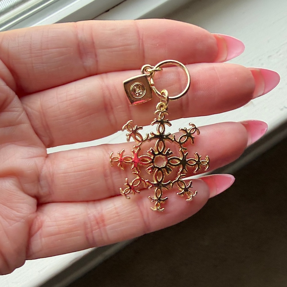 Chanel snowflake charm